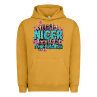 Pigment Peanut Butter i'll try to be nicer if you'll try ti be smarter Urban Hoodie - AdoDesignShop