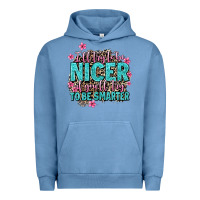 Pigment Pebble Blue i'll try to be nicer if you'll try ti be smarter Urban Hoodie - AdoDesignShop