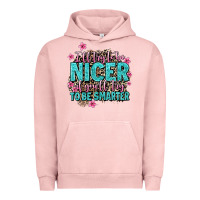 Pigment Salmon i'll try to be nicer if you'll try ti be smarter Urban Hoodie - AdoDesignShop