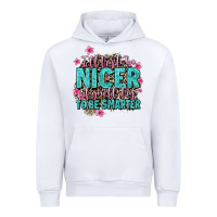 White i'll try to be nicer if you'll try ti be smarter Urban Hoodie - AdoDesignShop
