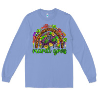 Colony Blue Mardi Gras rainbow and masks Long Sleeve Tee - HowdyJamesFarm