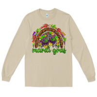 Mardi Gras Rainbow And Masks Long Sleeve Tee | Teevron