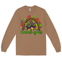 Toasted Coconut Mardi Gras rainbow and masks Long Sleeve Tee - HowdyJamesFarm