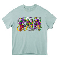 Arona CNA Certified Nursing Assistant Mardi Gras Heavy Core Tee - LillyAllenDesigns