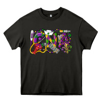 Asphalt CNA Certified Nursing Assistant Mardi Gras Heavy Core Tee - LillyAllenDesigns