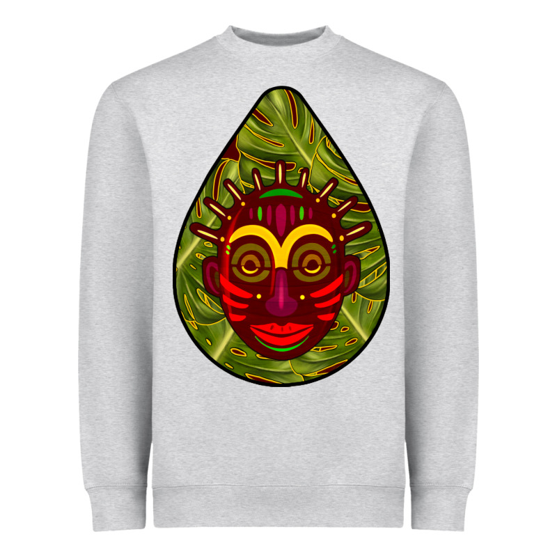 African Masks Teardrop  7 Heavyweight Sweatshirt by BundleAndBundleShop | Teevron
