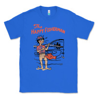 True Royal Vintage The Happy Fisherman 2022 Fishing Mens Kids Classic Tee - minhPixels