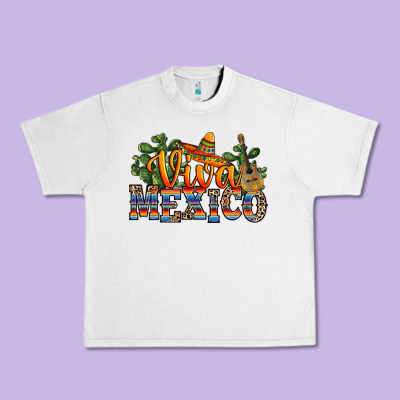 Viva Mexico Urban Heavy Tee Designed By Ranaportraitstore