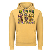 Vintage Mustard im just here for the crawfish Vintage Hoodie - CowGirlArtShop