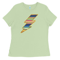 Matcha Yellow Aztec Patterned Lightning Ladies Tee - Bettercallsaul