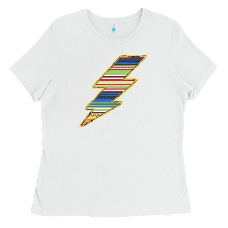 Yellow Aztec Patterned Lightning Ladies Tee by Bettercallsaul | Teevron