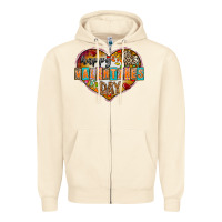 Sandshell Happy Valentınes Day Zipper Hoodie - CowhideDigitalArt