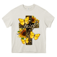 Cream Western Faith Heavy Core Tee - LillyAllenDesigns