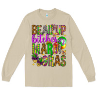 Mushroom Bead up bitches it's Mardi Gras Long Sleeve Tee - HowdyJamesFarm