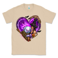Mushroom Halloween Heart with Witch Classic Tee - texasbilliewilder