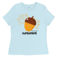 Baby Blue Welcome Autumn Ladies Tee - Bettercallsaul