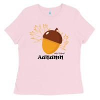 Bubblegum Pink Welcome Autumn Ladies Tee - Bettercallsaul