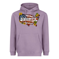 Lavender usa map Heavyweight Hoodie - Artiststas