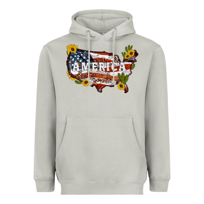 Usa Map Heavyweight Hoodie by Artiststas | Teevron