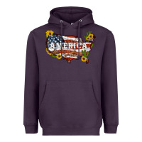 Plum usa map Heavyweight Hoodie - Artiststas
