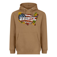Toasted Coconut usa map Heavyweight Hoodie - Artiststas