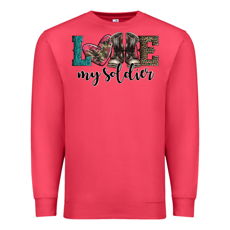 Armed Forces Day Love My Soldier Premium Sweatshirt by Artiststas | Teevron