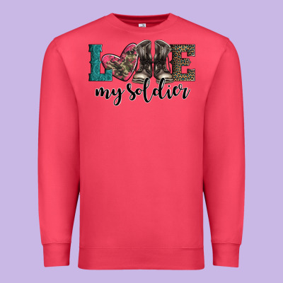 Armed Forces Day Love My Soldier Premium Sweatshirt Designed By Artiststas