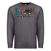 Charcoal Heather armed forces day love my soldier Premium Sweatshirt - Artiststas
