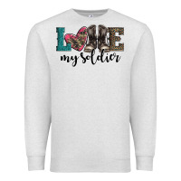 Oatmeal Heather armed forces day love my soldier Premium Sweatshirt - Artiststas
