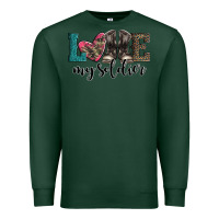 Sports Green armed forces day love my soldier Premium Sweatshirt - Artiststas