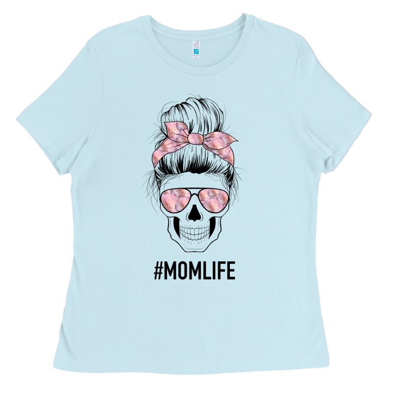 Pink Flower Mom Skull Ladies Tee by Bettercallsaul | Teevron