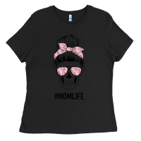 Black Pink Flower Mom Skull Ladies Tee - Bettercallsaul