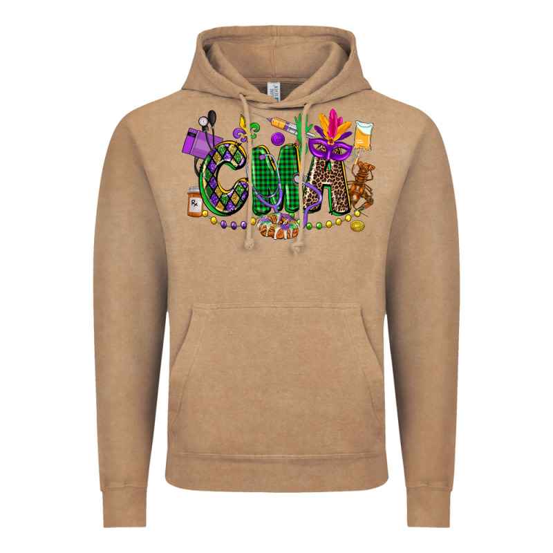 Cma Mardi Gras Cowgirl Vintage Hoodie by CowGirlArtShop | Teevron