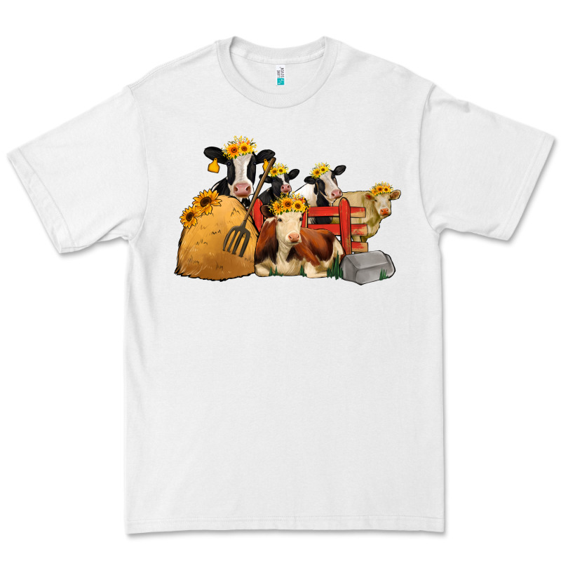 Farm Animals With Sunflower Headbands Premium Tee by Jasminsmagicworld | Teevron