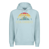 Blue Mist Colorado Retro Vintage Mountains Nature Hiking Premium Hoodie - minhPixels