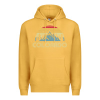 Mustard Colorado Retro Vintage Mountains Nature Hiking Premium Hoodie - minhPixels
