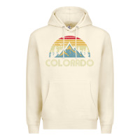 Sandshell Colorado Retro Vintage Mountains Nature Hiking Premium Hoodie - minhPixels