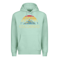 Seafoam Colorado Retro Vintage Mountains Nature Hiking Premium Hoodie - minhPixels