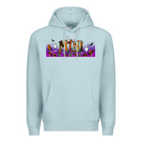 Blue Mist halloween mini libbey glass Premium Hoodie - BundleAndBundleShop