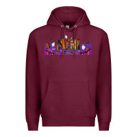 Burgundy halloween mini libbey glass Premium Hoodie - BundleAndBundleShop