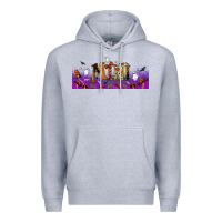 Heather Grey halloween mini libbey glass Premium Hoodie - BundleAndBundleShop