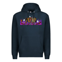Navy halloween mini libbey glass Premium Hoodie - BundleAndBundleShop