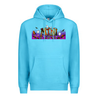 Ocean Blue halloween mini libbey glass Premium Hoodie - BundleAndBundleShop