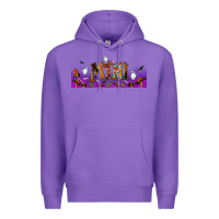 Purple halloween mini libbey glass Premium Hoodie - BundleAndBundleShop