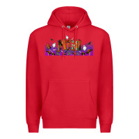 Red halloween mini libbey glass Premium Hoodie - BundleAndBundleShop