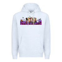 White halloween mini libbey glass Premium Hoodie - BundleAndBundleShop