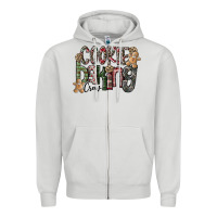 Dove Grey Cookie Baking Crew Zipper Hoodie - CowhideDigitalArt
