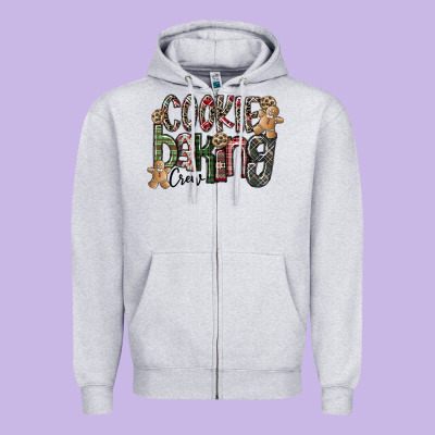 Cookie Baking Crew Zipper Hoodie Designed By Cowhidedigitalart