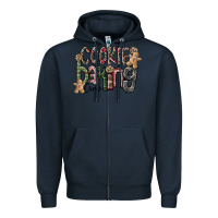 Navy Cookie Baking Crew Zipper Hoodie - CowhideDigitalArt