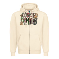 Sandshell Cookie Baking Crew Zipper Hoodie - CowhideDigitalArt